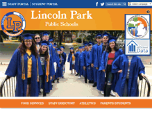 Tablet Screenshot of lincolnparkpublicschools.com